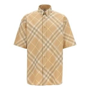 Burberry Logo Embroidery Check Shirt - NWT